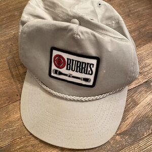 Vintage Burris Scopes Rifle Scope Hunting Rope Accent Snapback Trucker Hat OS